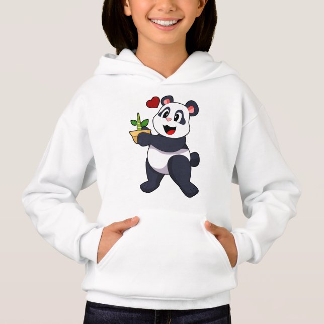 Panda con flores de bambú (Anverso)