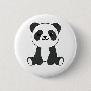 Panda Cute Animales Niños Bear Bear Pandas Botón