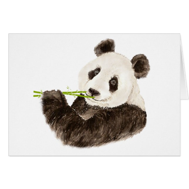 Panda Cute, Oso Asiático, Animal Acuático (Anverso (Horizontal))