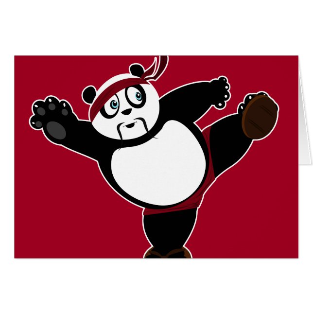 Panda de artes marciales 2 - Rojo (Anverso (Horizontal))