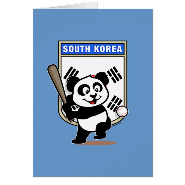 Panda de béisbol de Corea del Sur (Frente)
