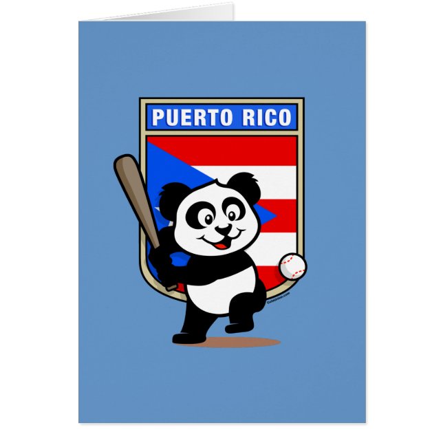 Panda de béisbol de Puerto Rico (Frente)