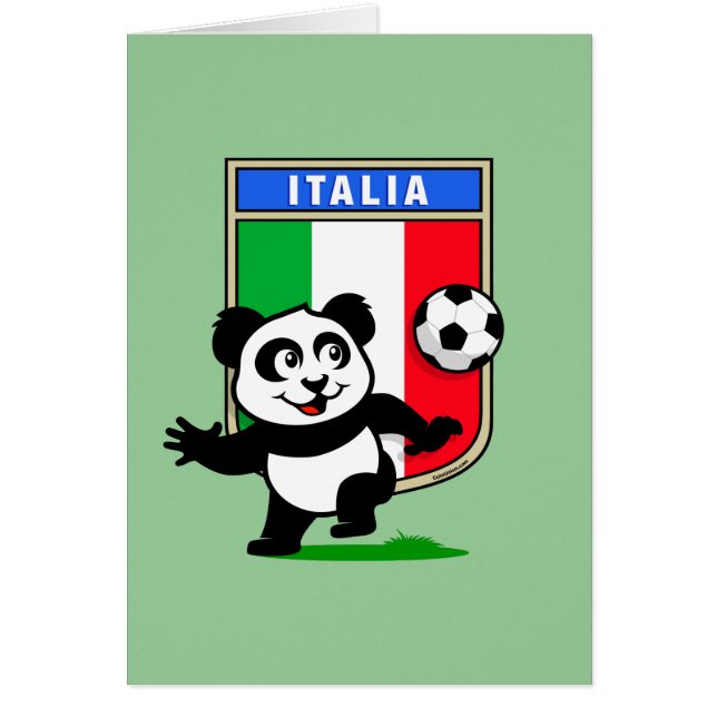 Panda de fútbol de Italia (Frente)