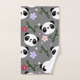 Panda de Kawaii en gris