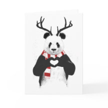 Panda de navidad