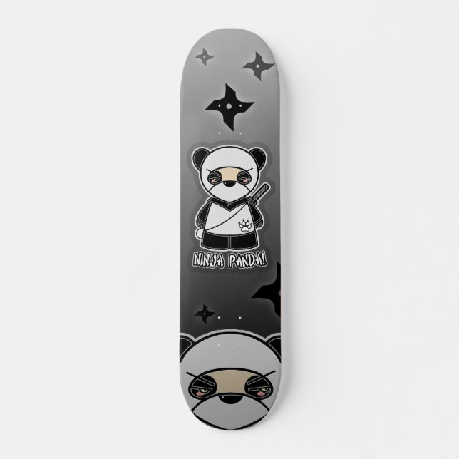 ¡Panda de Ninja! Monopatín (Anverso )