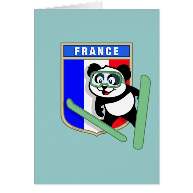 Panda de salto de esquí en Francia (Frente)