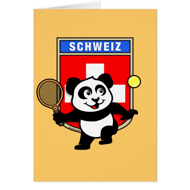 Panda de tenis de Suiza (Frente)