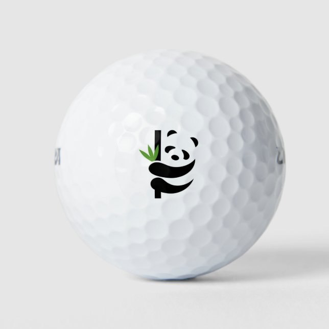 Panda diseño bolas de golf (Anverso)