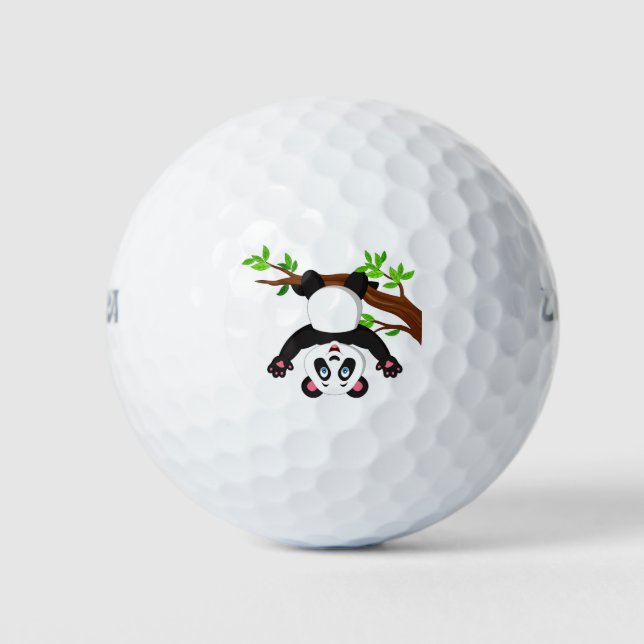 Panda diseño bolas de golf (Anverso)