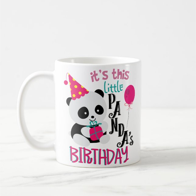Panda divertida de la taza de café de la fiesta de (Izquierda)