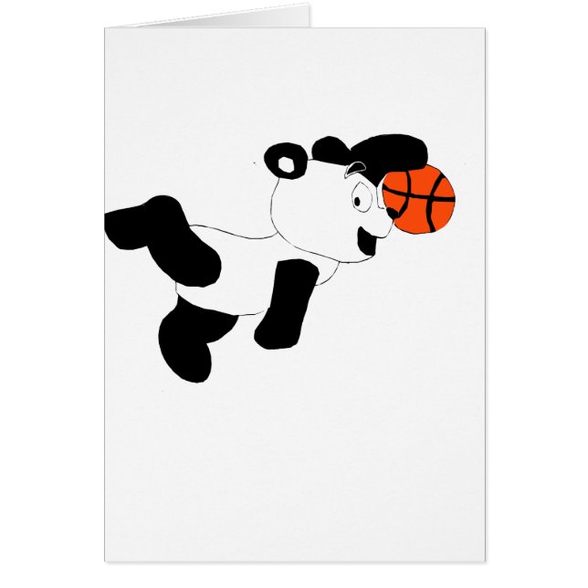 Panda Dunking del golpe del dibujo animado (Frente)