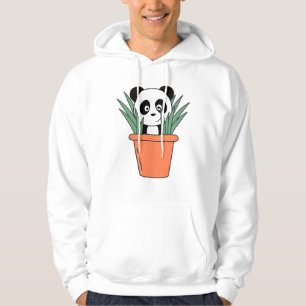 Panda En La Flor Top Funny Planta De Oso Panda