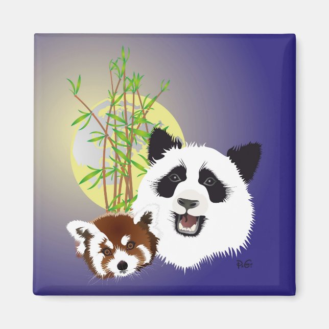 Panda encuentro imán (Frente)