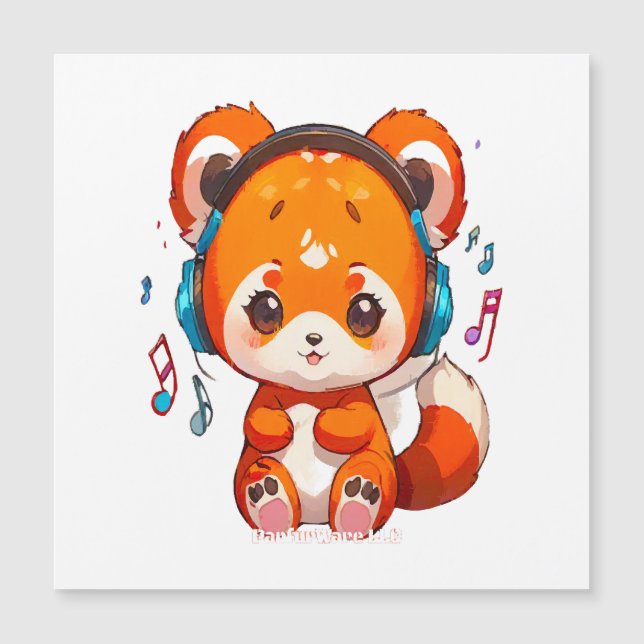 Panda escuchando música Kpop (Anverso)
