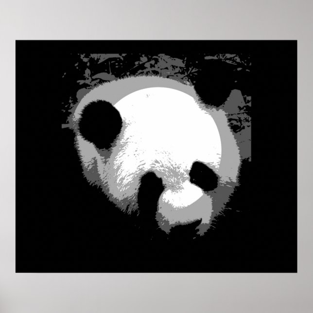 Panda Face Poster Print - Posters Panda (Frente)