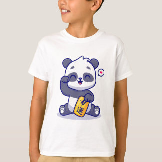Panda feliz camiseta