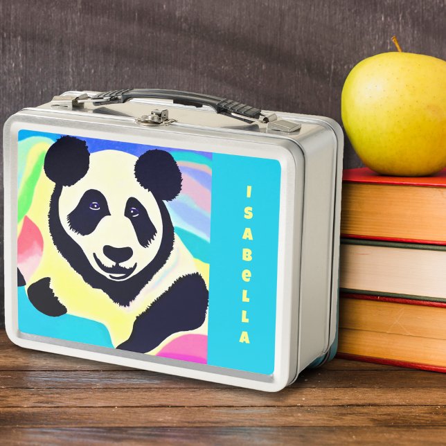 Panda fondo multicolor (Subido por el creador)