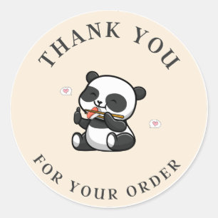Panda Gracias Pegatina