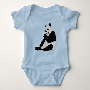 Panda ilustracion Design Baby Jersey Bodysuit