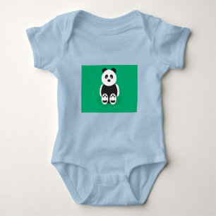 Panda ilustracion Design Baby Jersey Bodysuit