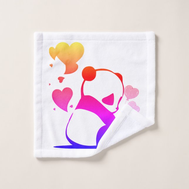 panda in pink (Toallita)