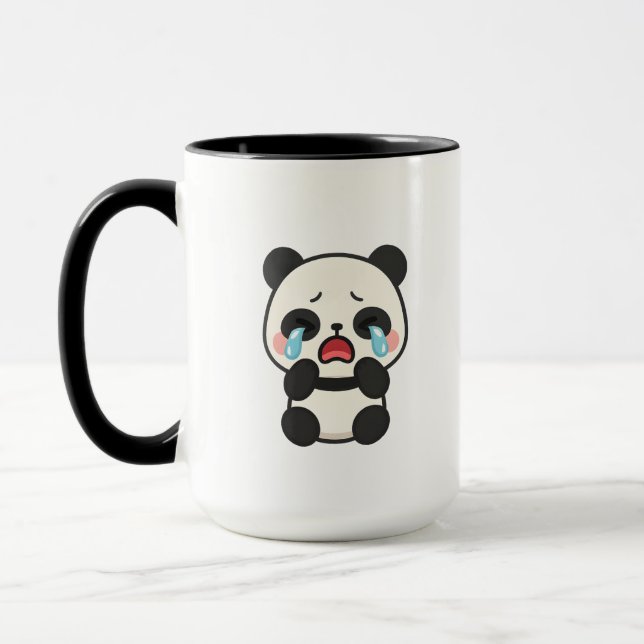 Panda lloroso - Copa de Té de Café de Panda Triste (Izquierda)