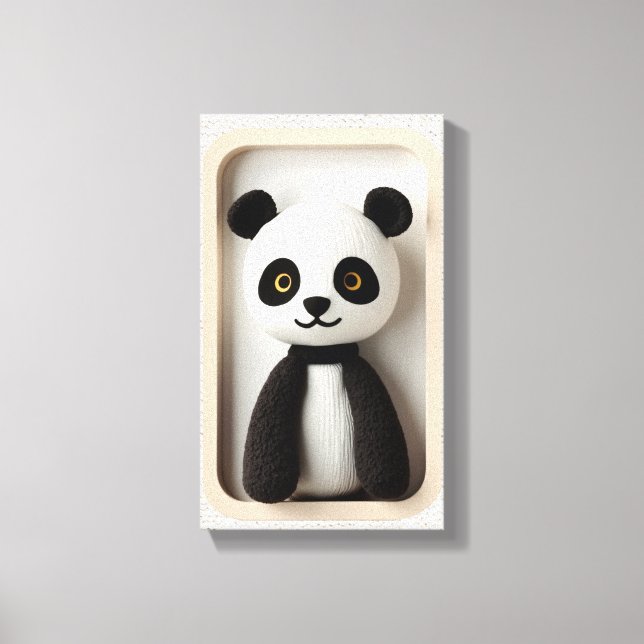 Panda lúdico de arte en la pared de maravillas (Anverso)