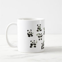 Panda Mug Adorable con Copa de Diseño de Bambú