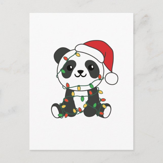 Panda Navidad Animales de Invierno Pandas (Anverso)