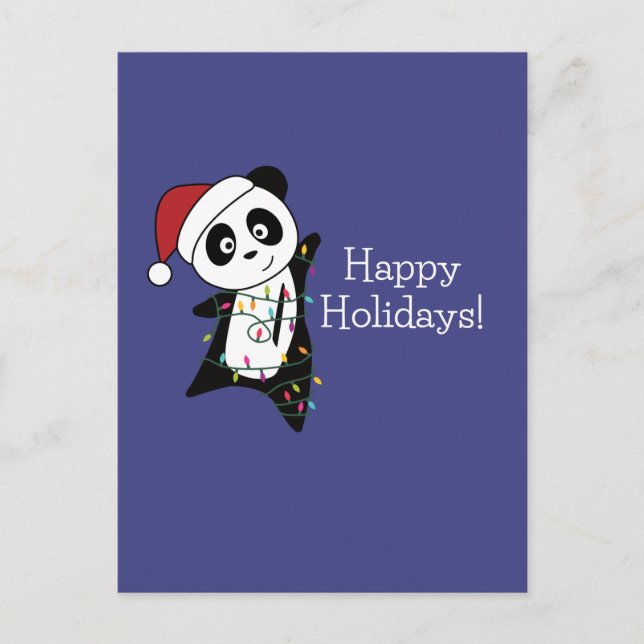 Panda Navidad Nieve Animales Navideños Pandas Fies (Anverso)