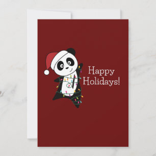 Panda Navidad Nieve Animales Navideños Pandas Fies