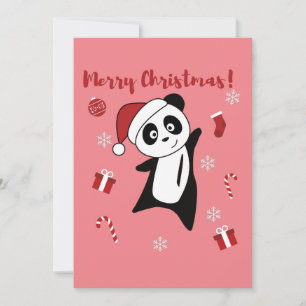 Panda Navidad Nieve Animales Navideños Pandas Fies