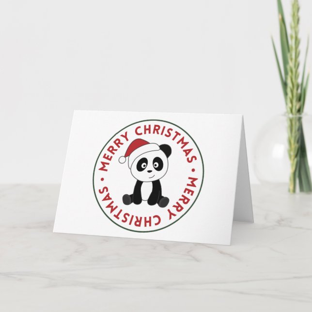 Panda Navidad Nieve Animales Pandas Festejos (Anverso)