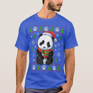 Panda Navidades feos Sweater Santa Hat Bear Xmas G