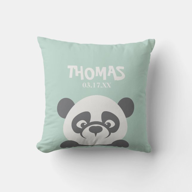 Panda personalizado de Cojín decorativo (Anverso)