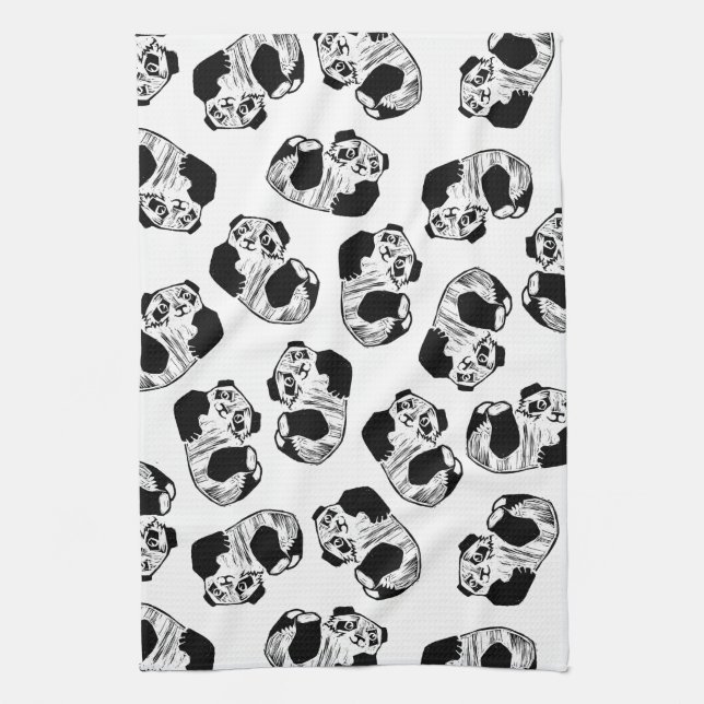 Panda Play Kitchen Toalla de 16" x 24" (Vertical)