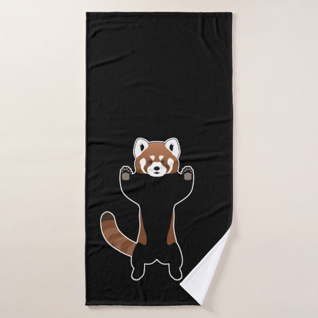 Panda rojo (Toalla de baño)