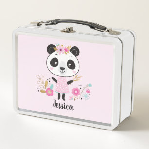 Panda rosado lindo personalizado personalizado