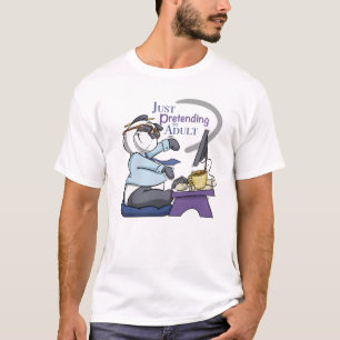 Panda se acaba de preparar para camiseta adulta
