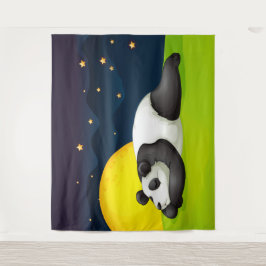 Panda somnoliento Tapiz extra grande