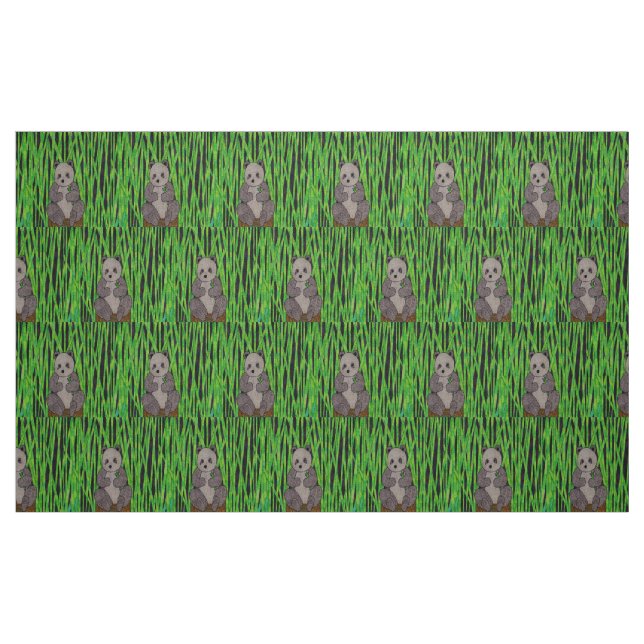 Panda - Tela de Twill de Algodón ("Cuarto gordo" (fat quarter))
