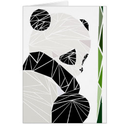 Panda triste geométrica