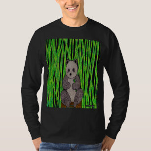 Panda (vívido) - Camisa de hombre de manga larga