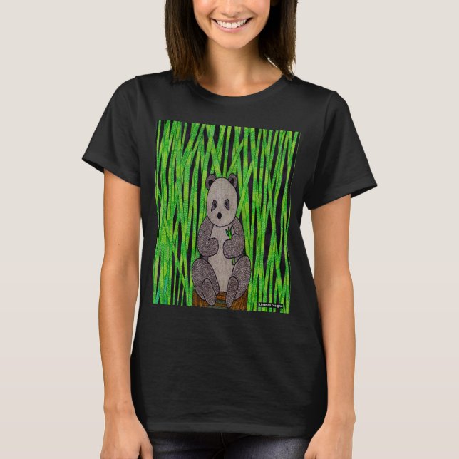 Panda (vívido) - camiseta básica para mujer (Anverso)