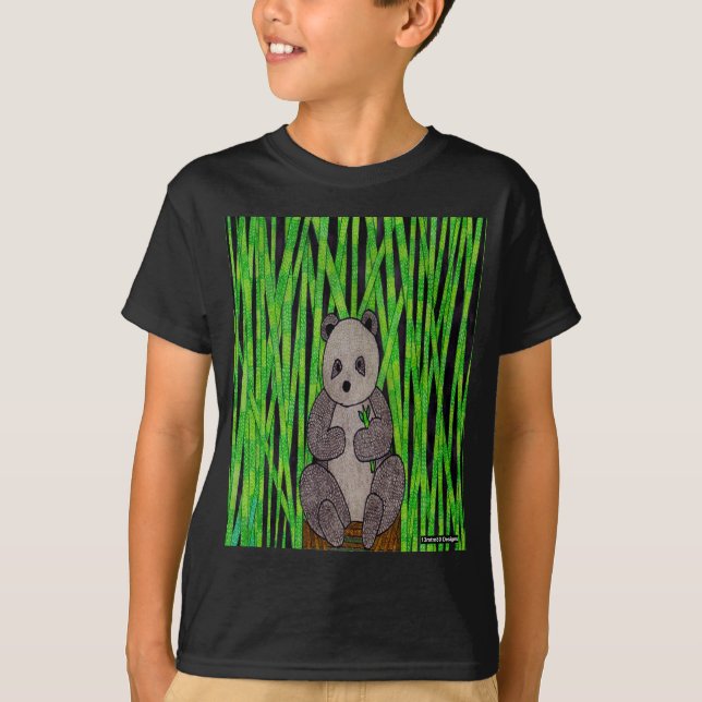 Panda (vívido) - Camiseta básica para niño (Anverso)