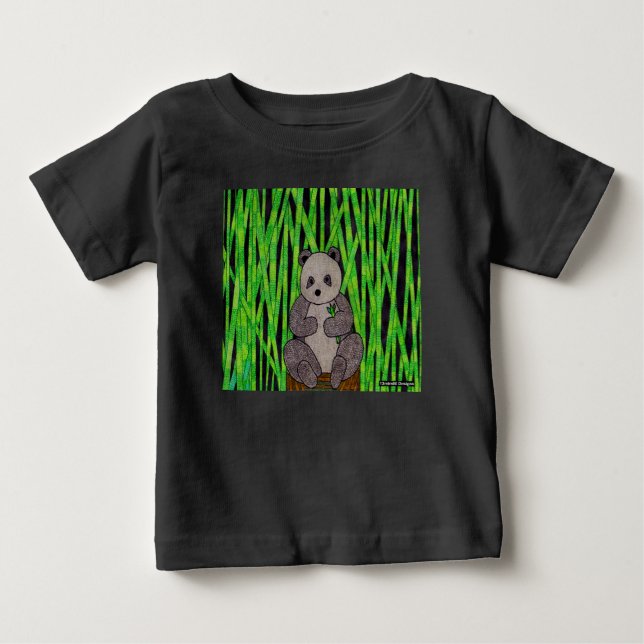 Panda (vívido) - Camiseta de bebé (Anverso)