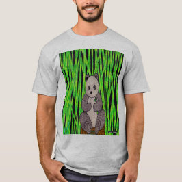 Panda (vívido) - Camiseta ligera masculina