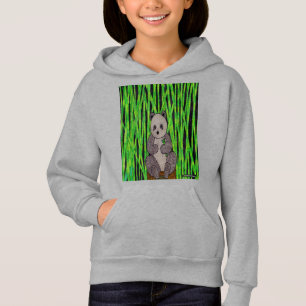 Panda (vívido) - Sudadera con capucha de niña
