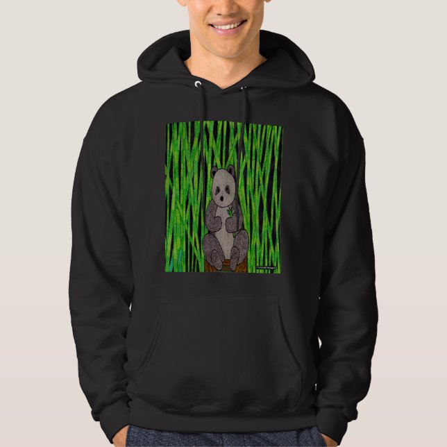 Panda (vívido) - Sudadera con capucha para hombre (Anverso)